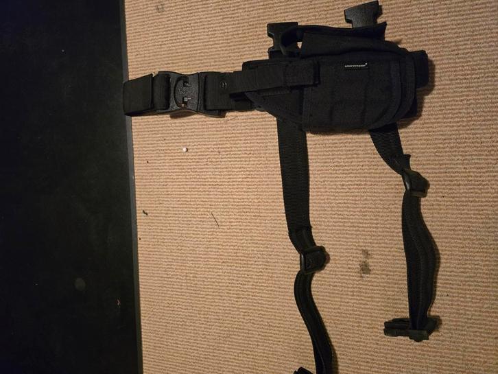 Airsoft Beenholster - Zwart, Verzamelen, Militaria | Algemeen, Overige soorten, Overige typen, Overige gebieden, Ophalen of Verzenden