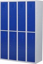 Lockerkast blauw, 8 deurs, merk POVAG, Huis en Inrichting, Kasten | Lockerkasten, Ophalen, Zo goed als nieuw