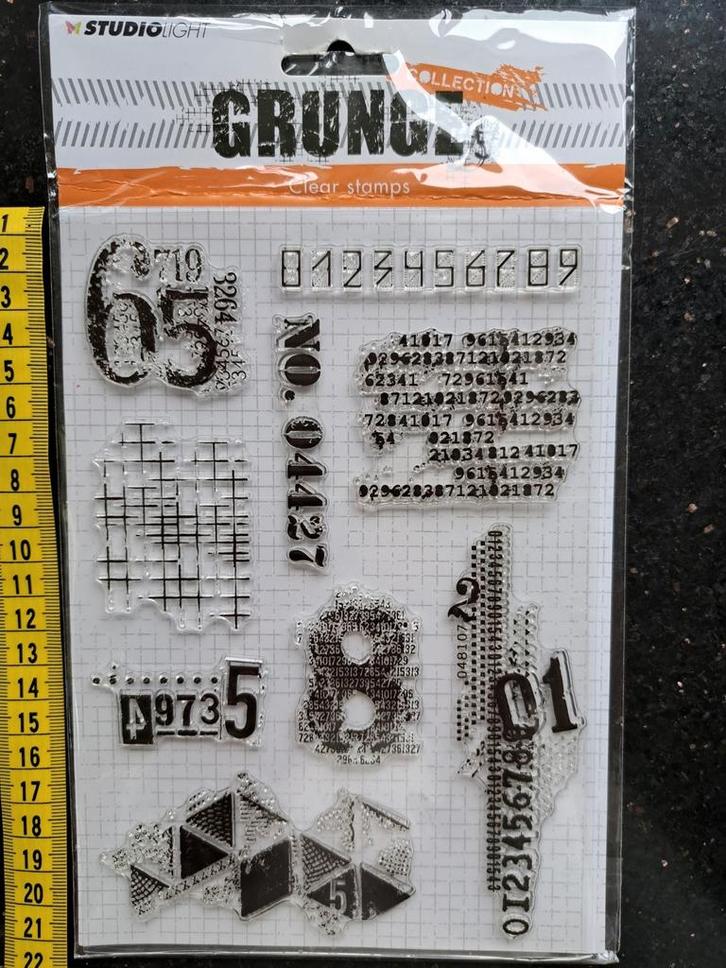 Stempel STUDIOLIGHT GRUNGE MIXED MEDIA ART JOURNALING, Hobby en Vrije tijd, Stempelen, Nieuw, Clearstamp, Ophalen of Verzenden