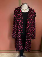 Neslay jas vest zwart roze mt 2 44-48😍mooi🌺☀️, Verzenden, Zwart, Maat 46/48 (XL) of groter, Zo goed als nieuw