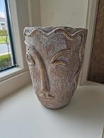 Bloempot met gezicht, Ophalen, Rond, Binnen, Zo goed als nieuw