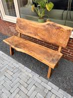 Tuinbank  massief 4cm dik eiken 140cm - stoer en rustiek, Ophalen, Nieuw, Hout