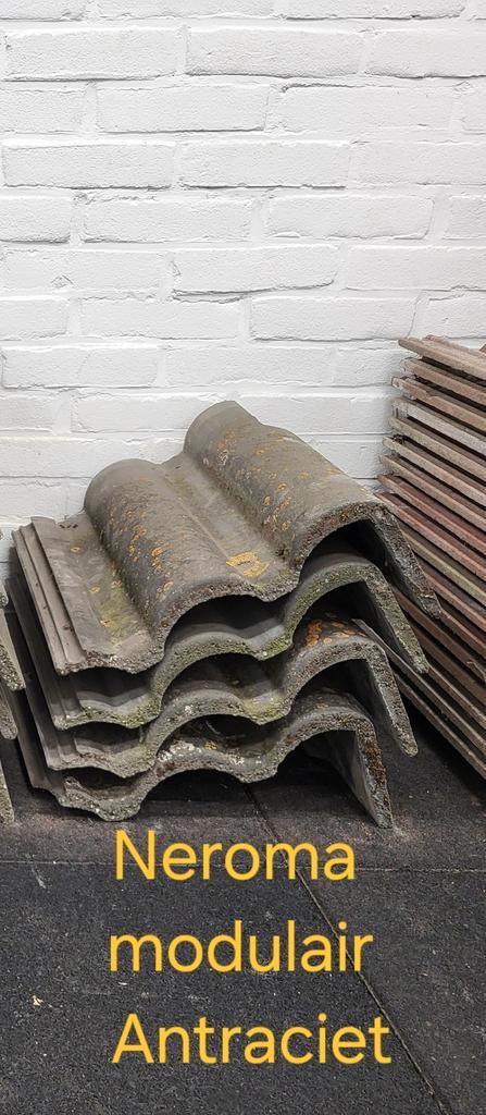 Neroma Modulair antraciet kantpannen Rechts, Tuin en Terras, Tegels en Klinkers, Gebruikt, Ophalen