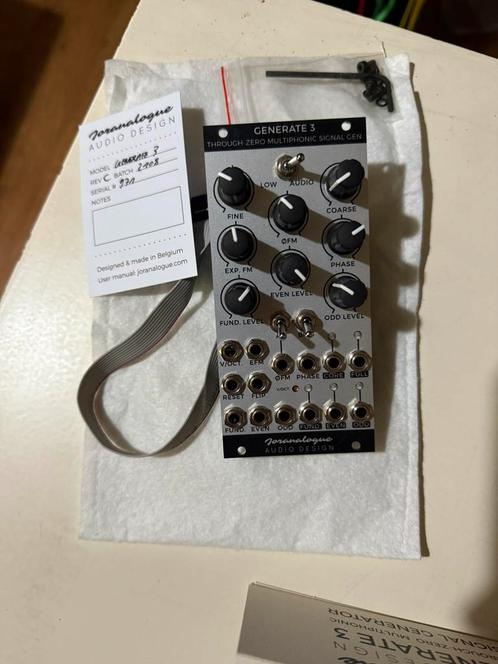 Joranalogue Generate 3 complex oscillator., Muziek en Instrumenten, Soundmodules, Zo goed als nieuw, Overige merken, Ophalen of Verzenden