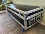 Stoere flightcase salontafel tvtafel T.e.a.b., Ophalen, Minder dan 45 cm, Metaal of Aluminium, Zo goed als nieuw