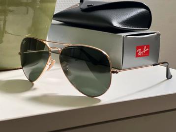 Ray Ban Aviator piloten zonnebril RB 3025 Goud/groen 58mm beschikbaar voor biedingen
