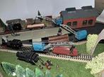 Märklin H0 scenery treinsloperij met 3 kranen, 2 dummy locs, Ophalen of Verzenden, Wisselstroom, Rails, Märklin
