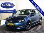 Volkswagen Polo 1.0 Edition 2eEIG CARPLAY AIRCO CRUIS '17, Auto's, Voorwielaandrijving, Stof, Gebruikt, Blauw