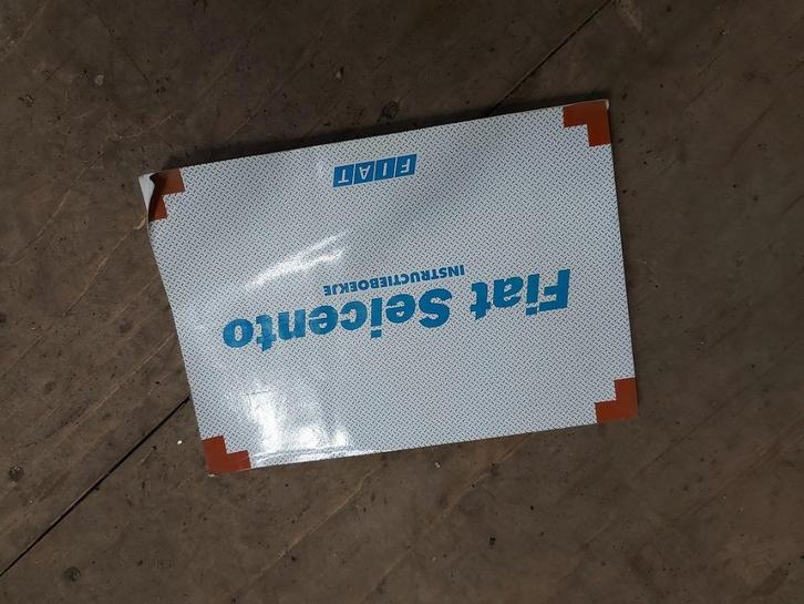 Instructie boekje Seicento 1999, Auto diversen, Overige Auto diversen, Ophalen of Verzenden