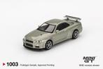 Mini GT 1:64 Nissan Skyline GT-R (R34) Vspec II Nur Milleniu, -, Nieuw, Ophalen of Verzenden, Mini GT