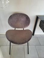 Eetkamerstoelen 4 stuks. Grijs velvet., Ophalen, Zo goed als nieuw, Metaal, Vier