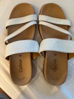 Gabor zomersandalen met glitter, mt. 42 Als nieuw, Beige, Gabor, Zo goed als nieuw, Sandalen of Muiltjes