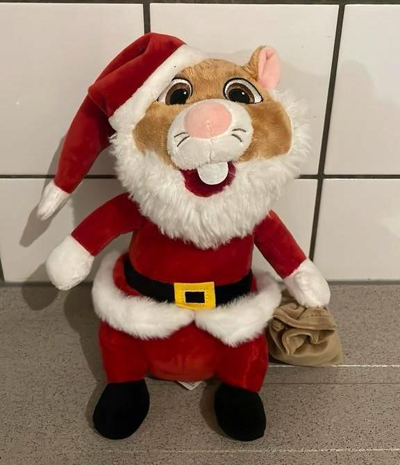 Kerstman hanster Albert Heijn pluche, Ophalen of Verzenden, Zo goed als nieuw