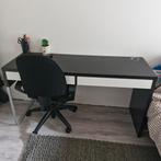 Zwart Bureau met Witte Lades, Huis en Inrichting, Bureaus, Ophalen of Verzenden, Gebruikt, Bureau