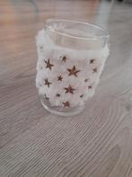 Countryfield decoratie windlicht nepbont gouden sterren glas, Ophalen of Verzenden, Zo goed als nieuw