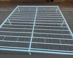 Bed frame metal white / king size 180x200 cm, Ophalen, Gebruikt, Wit, Tweepersoons