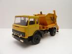 Magirus Deutz met afvalcontainer  '' Conrad '', Hobby en Vrije tijd, Modelauto's | 1:50, Ophalen of Verzenden, Gebruikt, Bus of Vrachtwagen