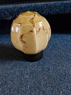Thabur holland - art deco beige glazen plafond bol lamp, Antiek en Kunst, Antiek | Lampen, Ophalen of Verzenden