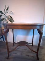 Klassieke halfronde sidetable / wandtafel – massief hout, Ophalen