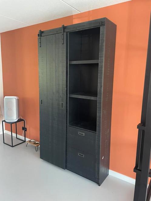Kast VTwonen Slide Barn zwart, Huis en Inrichting, Kasten | Buffetkasten, Gebruikt, 200 cm of meer, 100 tot 150 cm, 25 tot 50 cm