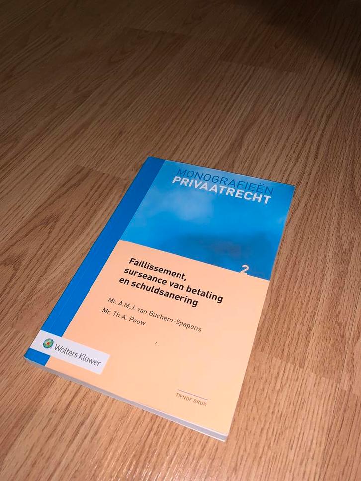 Faillissement, surseance van betaling en schuldsanering, Boeken, Wetenschap, Zo goed als nieuw, Ophalen of Verzenden