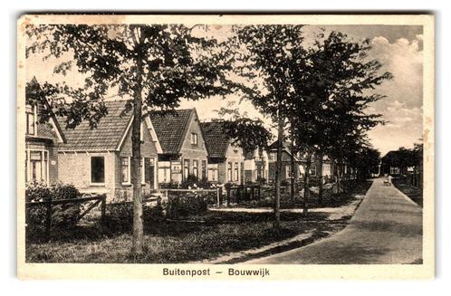 Buitenpost, Bouwwijk, Verzamelen, Ansichtkaarten | Nederland, Gelopen, Friesland, 1920 tot 1940, Verzenden