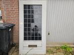 Voordeur met glas in lood, Doe-het-zelf en Verbouw, Gebruikt, Buitendeur, 200 tot 215 cm, Glas