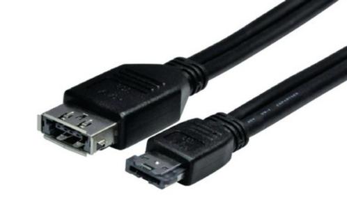 eSATAp mannelijk - eSATAp/eSATA/USB 1 meter verlengkabel, Computers en Software, Pc- en Netwerkkabels, Nieuw, Ophalen of Verzenden