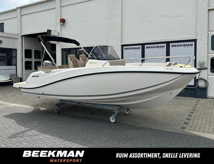 QUICKSILVER 605 Open met Mercury 150 PK / Aanbieding!, Watersport en Boten, Vis- en Consoleboten, Nieuw, 70 pk of meer, 6 meter of meer