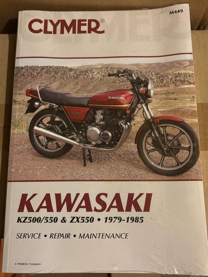 werkplaatshandboek KAWASAKI KZ500/550 ZX550 1979-1985 Clymer, Motoren, Handleidingen en Instructieboekjes, Kawasaki, Ophalen of Verzenden