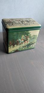 Vintage Blik Gruyter met Jachttafereel, Ophalen of Verzenden