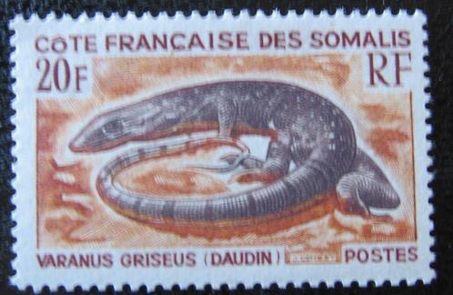 FRANS SOMALIKUSTB9 - Dieren: reptielen (varaan), Postzegels en Munten, Postzegels | Thematische zegels, Postfris, Dier of Natuur