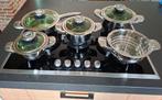 Pannenset 9-delig, Huis en Inrichting, Keuken | Potten en Pannen, Inductieplaat, Pannenset, Ophalen of Verzenden, Zo goed als nieuw