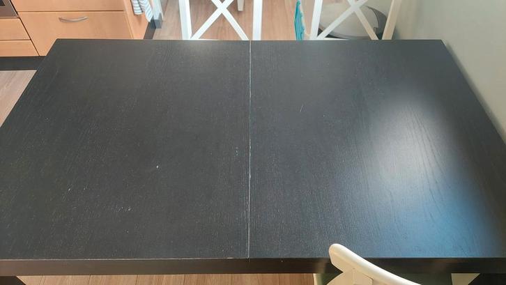 Ikea Bjursta eettafel uitschuifbaar, Huis en Inrichting, Tafels | Eettafels, Zo goed als nieuw, 50 tot 100 cm, Rechthoekig, Ophalen