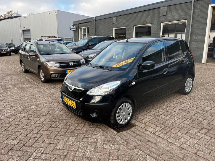 Hyundai i10 1.1 I 5DR 2009 Zwart  APK  71250KM, Auto's, Hyundai, Bedrijf, i10, ABS, Airbags, Boordcomputer, Centrale vergrendeling
