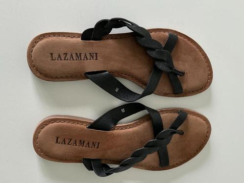 Nieuwe leren slippers, merk Lazamani, maat 39, Kleding | Dames, Schoenen, Nieuw, Slippers, Ophalen of Verzenden