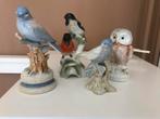 4 porceleinen vogel beeldjes, Verzamelen, Beelden en Beeldjes, Ophalen of Verzenden, Zo goed als nieuw, Dier
