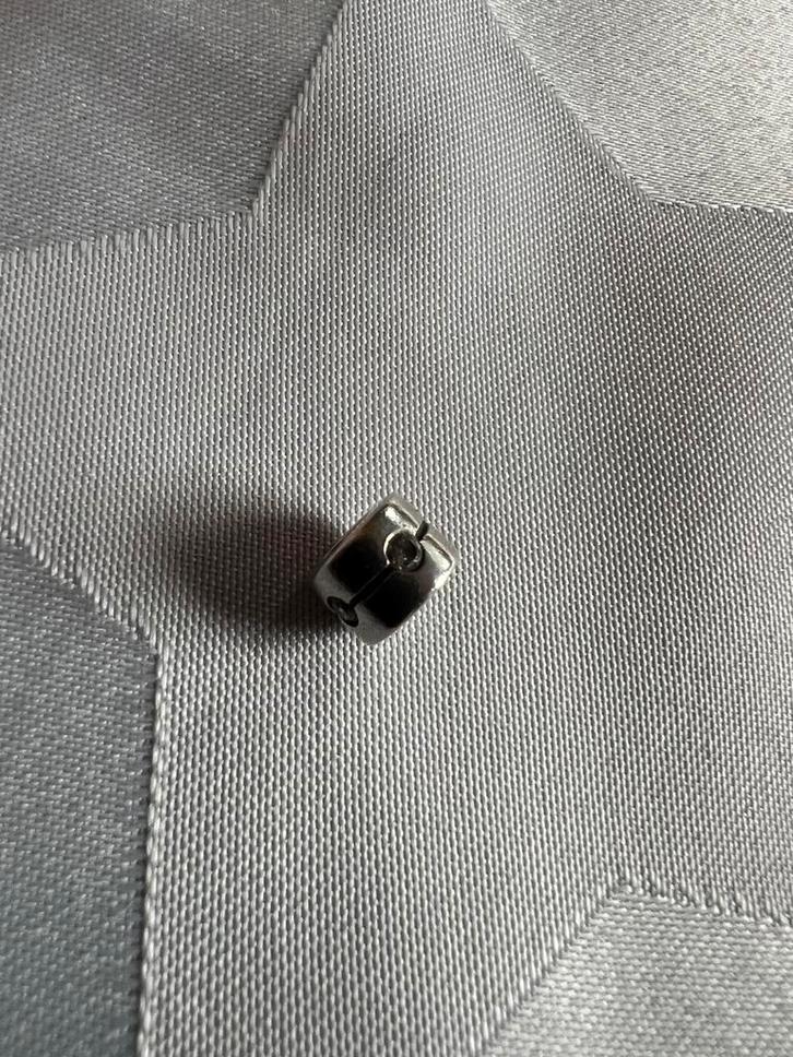 Pandora kraal met swarovski steentjes zilver, Sieraden, Tassen en Uiterlijk, Bedels, Zo goed als nieuw, Pandora, Zilver, 1 bedel