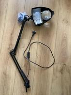 Tafel loep lamp, zwart, compleet, met tafelklem. Zie foto’s, Ophalen of Verzenden, Zo goed als nieuw