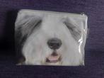 Toilettas afbeelding Old English Sheepdog of Bearded Collie, Ophalen of Verzenden, Nieuw, Grijs, Softcase