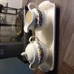 Wedgewood suiker en melkstel op plateau, Huis en Inrichting, Keuken | Potten en Pannen, Ophalen of Verzenden, Zo goed als nieuw