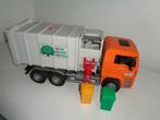 Bruder MAN TGA vuilniswagen met 2 containers., Ophalen of Verzenden, Zo goed als nieuw