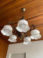 Unieke vintage kroonluchter, Huis en Inrichting, Lampen | Kroonluchters, Ophalen, Gebruikt, Glas
