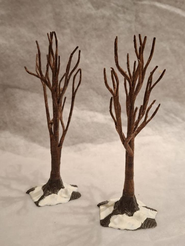 2x kerstdorp bomen, Diversen, Kerst, Gebruikt, Ophalen