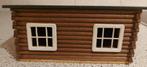 Vintage modelspoorbaan Houten blokhut, Overige merken, Gelijkstroom of Wisselstroom, Brug, Tunnel of Gebouw, Ophalen of Verzenden