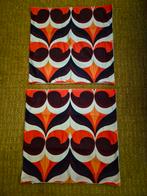 Retro Kussenhoezen Set van 2 - Nieuw!, Ophalen of Verzenden, Nieuw, Oranje, Vierkant
