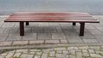 Vintage grote wengé design lattenbank - retro jaren 60 70, Ophalen, Gebruikt, 50 tot 100 cm, Minder dan 50 cm