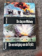 Oorlogsboek: Slag om Midway & Vernietiging Tirpitz, Boeken, Ophalen of Verzenden, Tweede Wereldoorlog, Gelezen, Marine