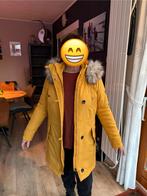 Winterjas Parka ONLY maat M okergeel, Ophalen of Verzenden, Zo goed als nieuw, Maat 38/40 (M), Geel