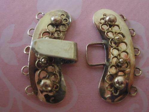 Zeeuwse Gouden Haakslot 14 k uit Klederdracht, Sieraden, Tassen en Uiterlijk, Antieke sieraden, Overige typen, Goud, Ophalen of Verzenden
